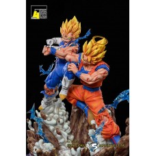 DBZ - Goku vs Majin Vegeta by F4 studio